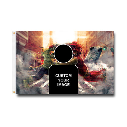 Hulk Flag Custom Image
