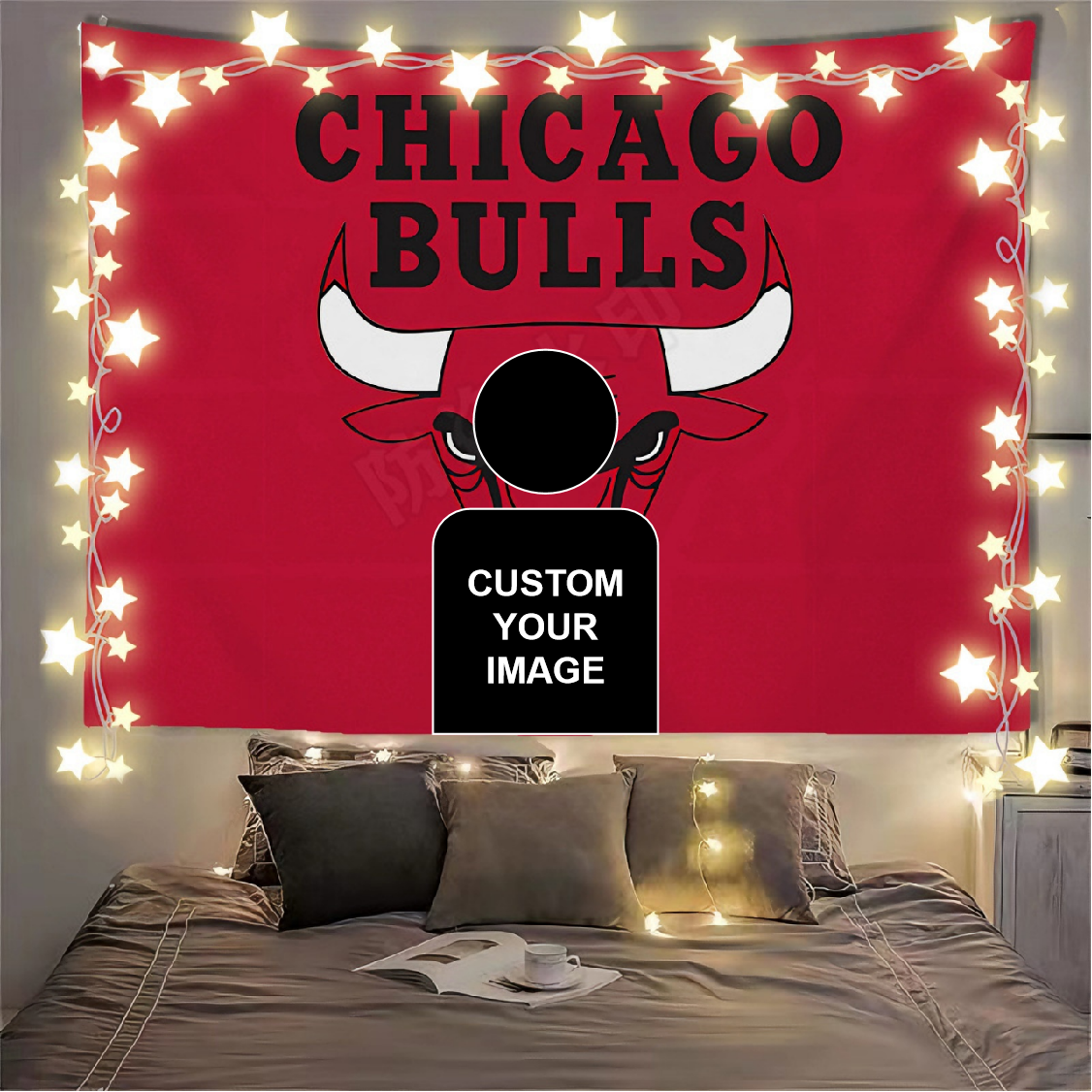 Chicago Bulls Red Flag Custom Image