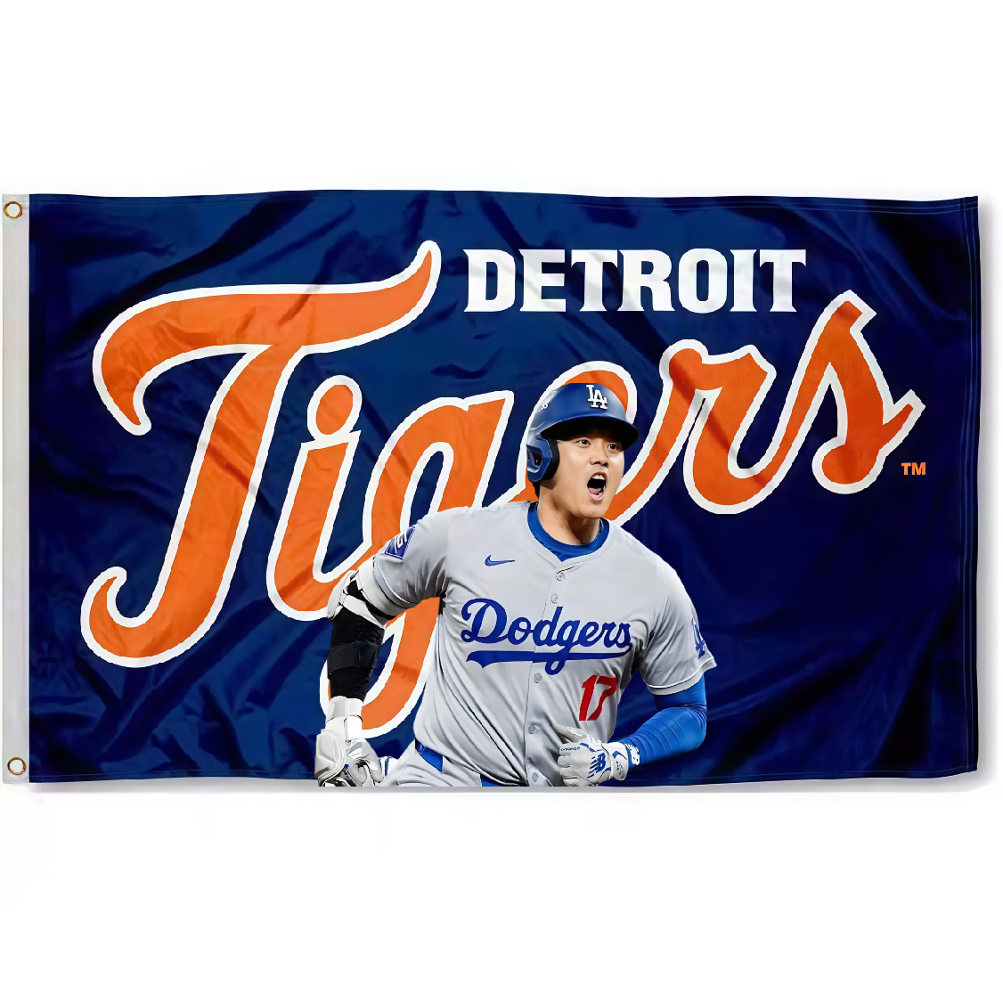 Detroit Tigers Flag Custom Image