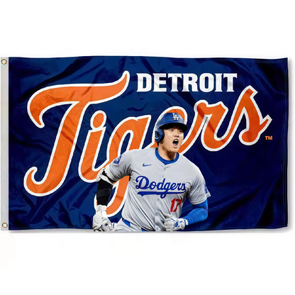 Detroit Tigers Flag Custom Image