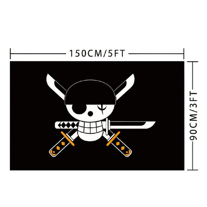 Roronoa Zoro Flag Custom Image