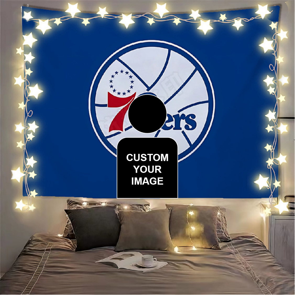 Philadelphia 76ers Flag Custom Image
