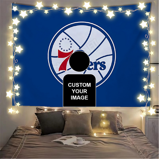 Philadelphia 76ers Flag Custom Image