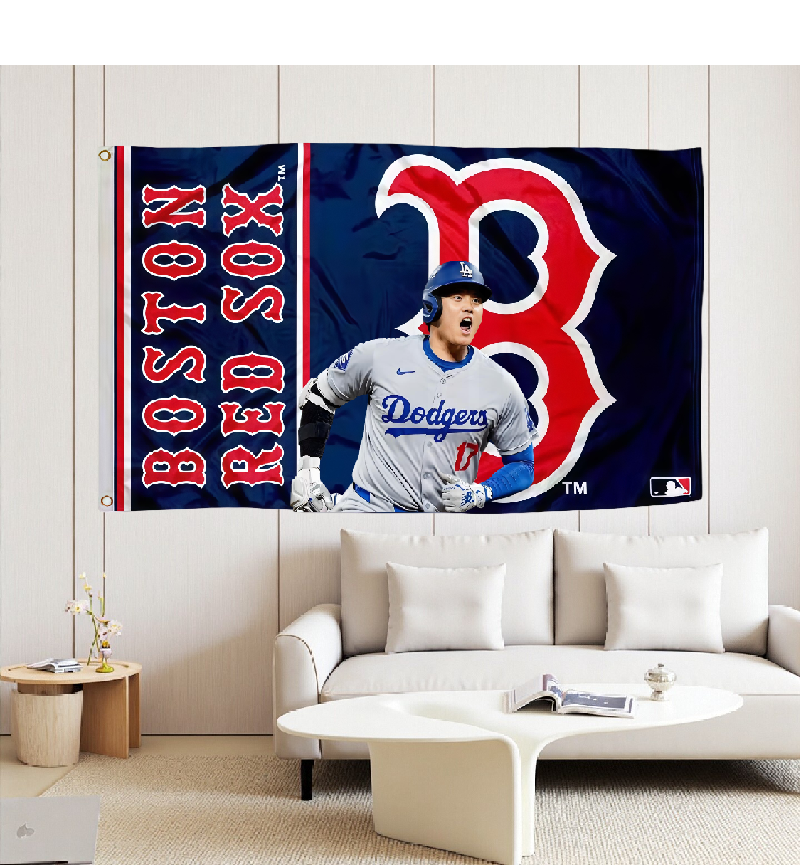 Boston Red Sox Flag Custom Image