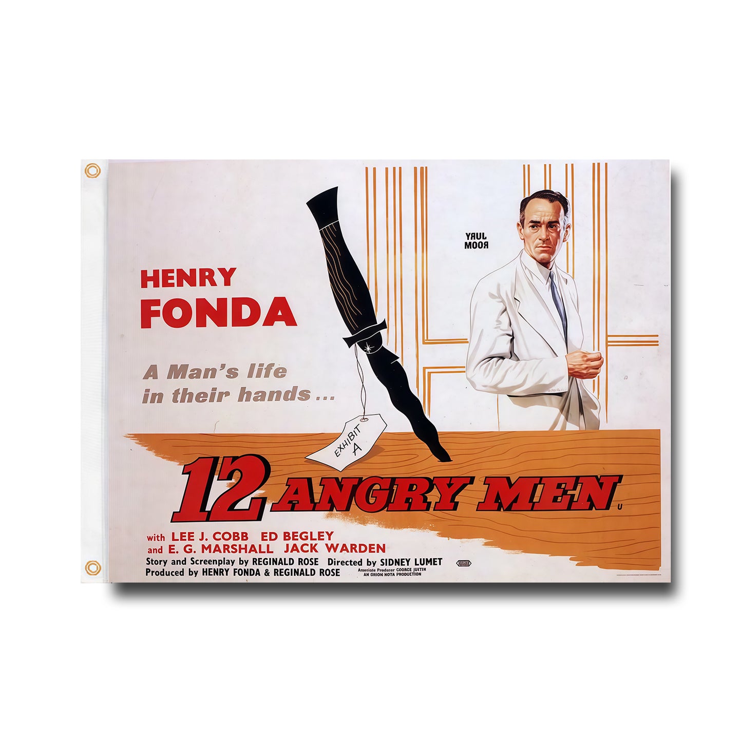 12 Angry man Flag Custom Image