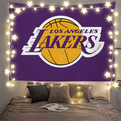 Los Angeles Lakers Purple Flag Custom Image