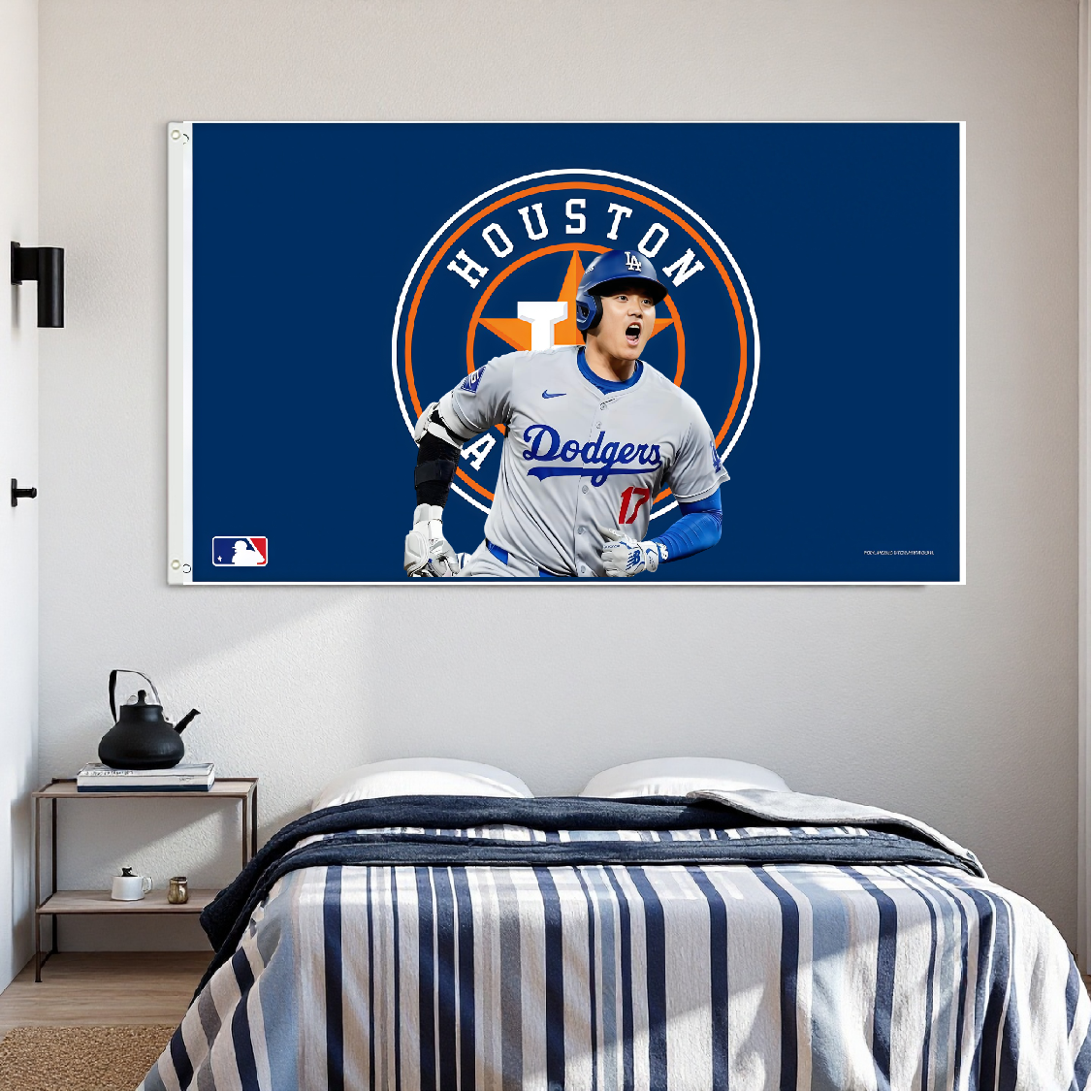 Houston Astros Black Flag Custom Image