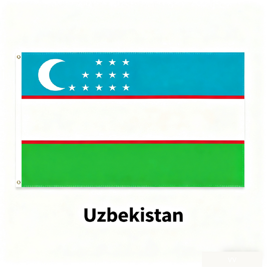 Uzbekistan Flag Custom Image
