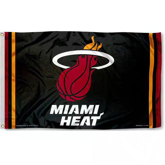 Miami Heat Black Flag Custom Image