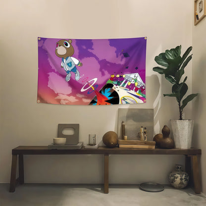 KW Graduate Music Tapestry Rapper Flag Custom Image
