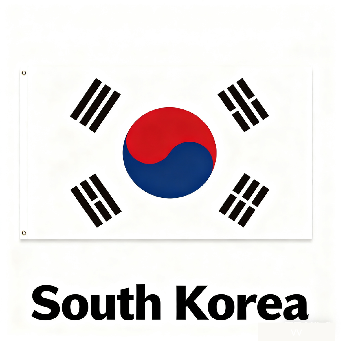 SouthKorea Flag Custom Image