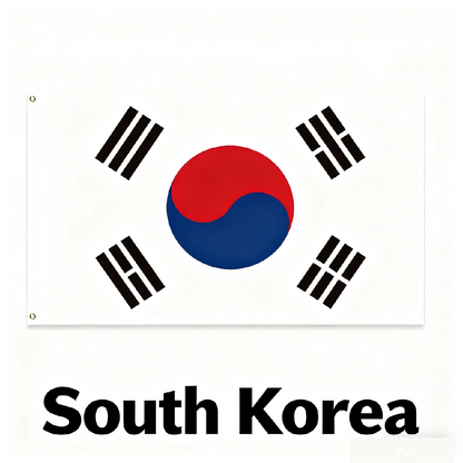 SouthKorea Flag Custom Image