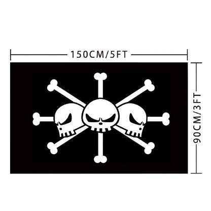 Edward Teach Flag Custom Image