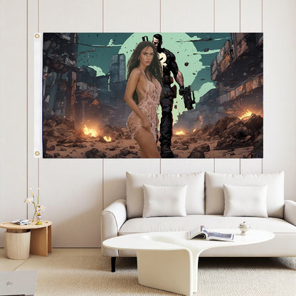 Punisher Flag Custom Image
