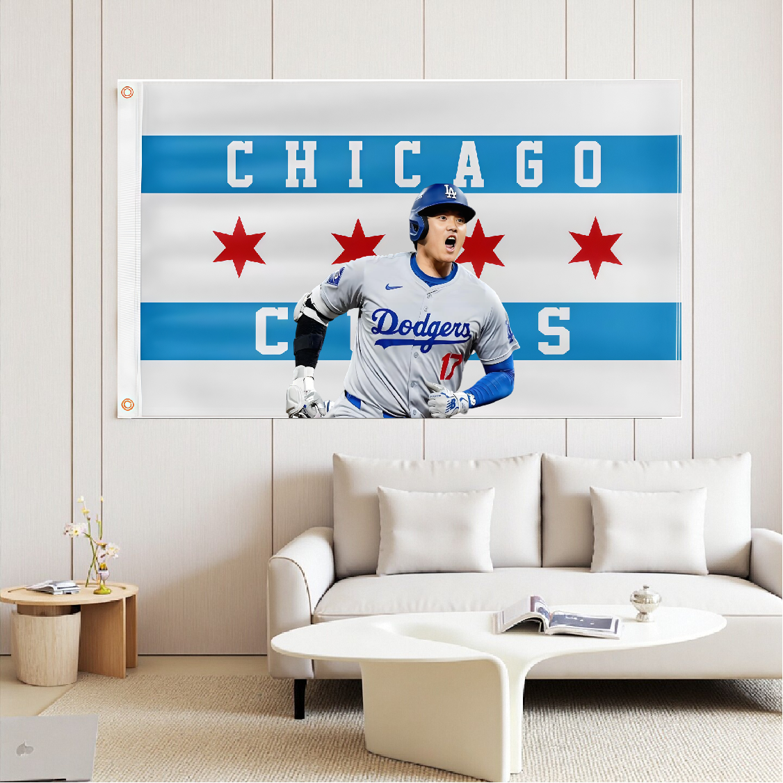 Chicago Cubs Vintage Flag Custom Image