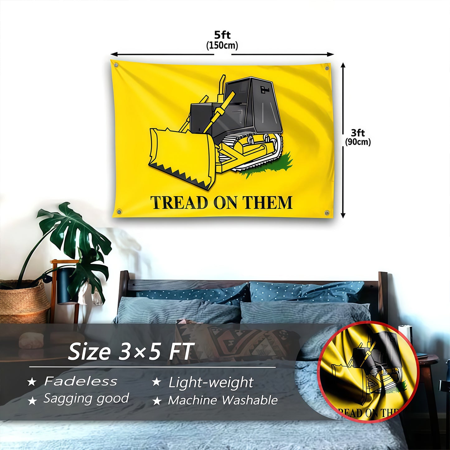 Tread On Them Flag Custom Image