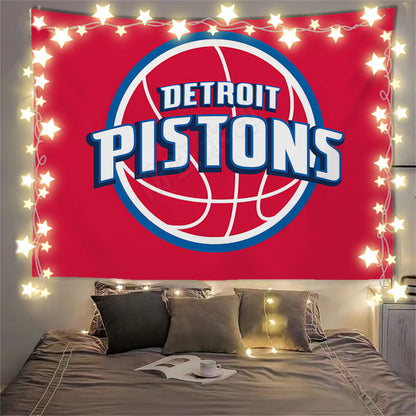Detroit Pistons Flag Custom Image