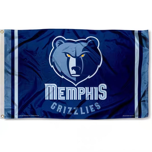 Memphis Grizzlies Blue Flag Custom Image