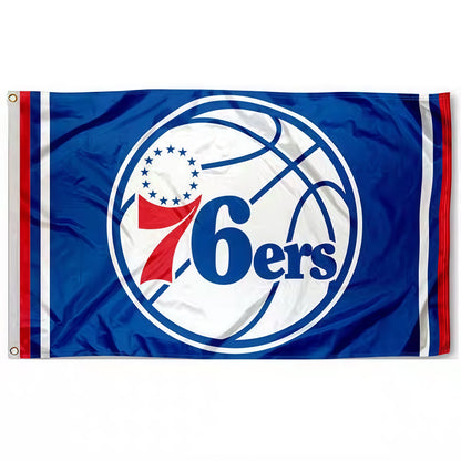Philadelphia 76ers Blue Flag Custom Image