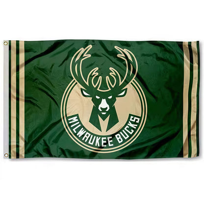 Milwaukee Bucks Green Flag Custom Image