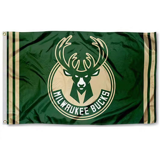 Milwaukee Bucks Green Flag Custom Image