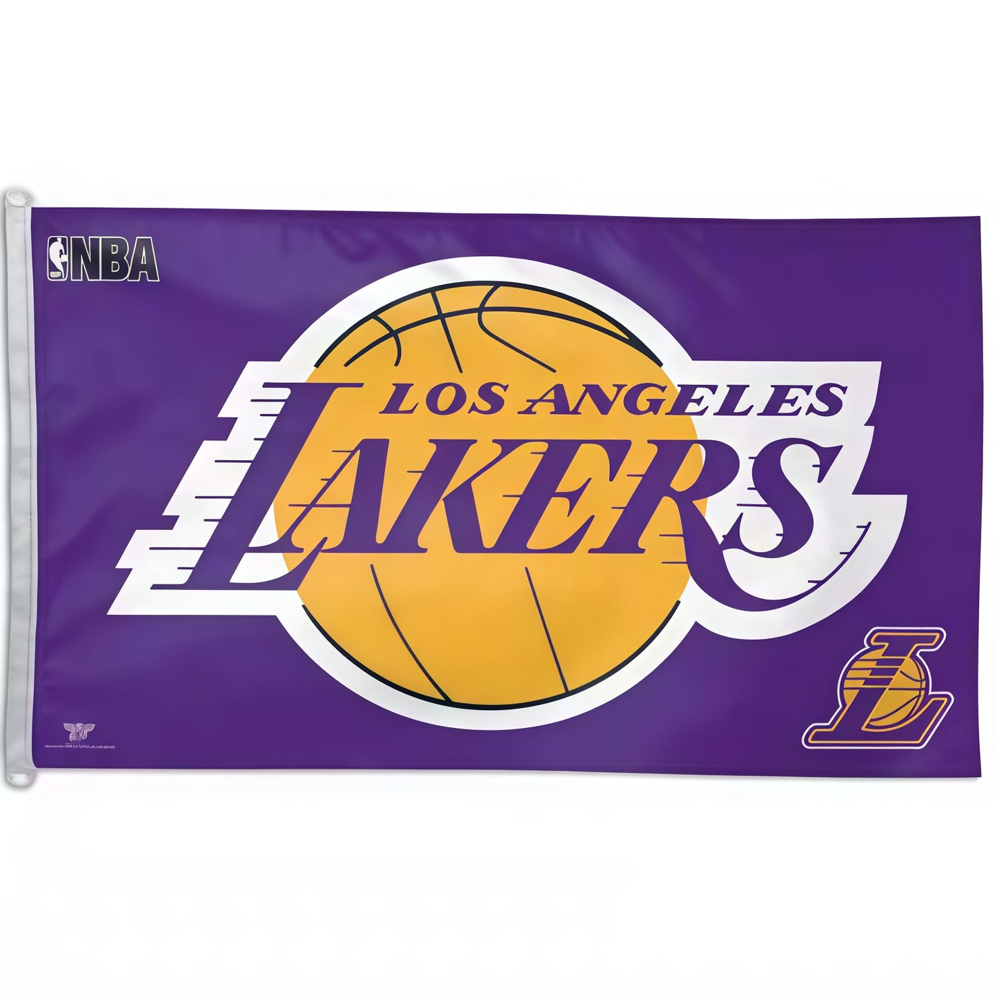 Los Angeles Lakers Purple Flag Custom Image