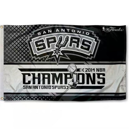 San Antonio Spurs Champion Flag Custom Image