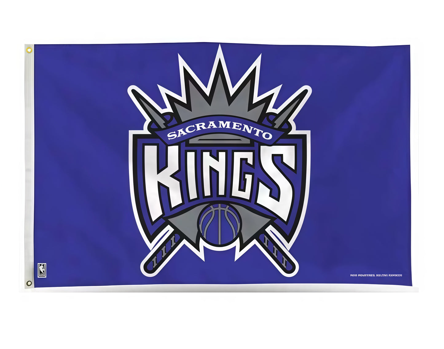 Sacramento Kings Purple Flag Custom Image
