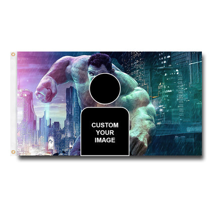 Hulk Flag Custom Image