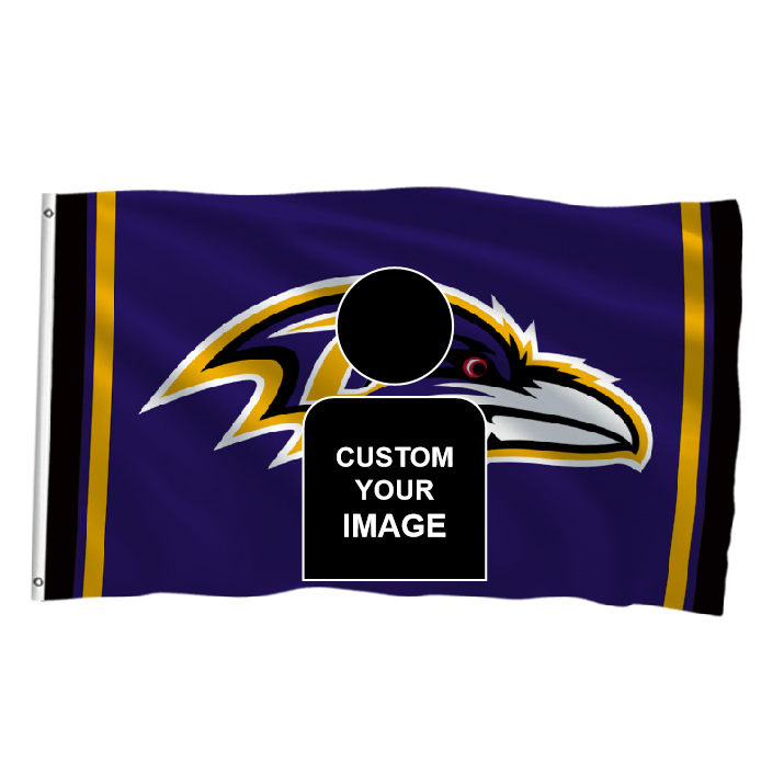 Baltimore Ravens Flag Custom Image