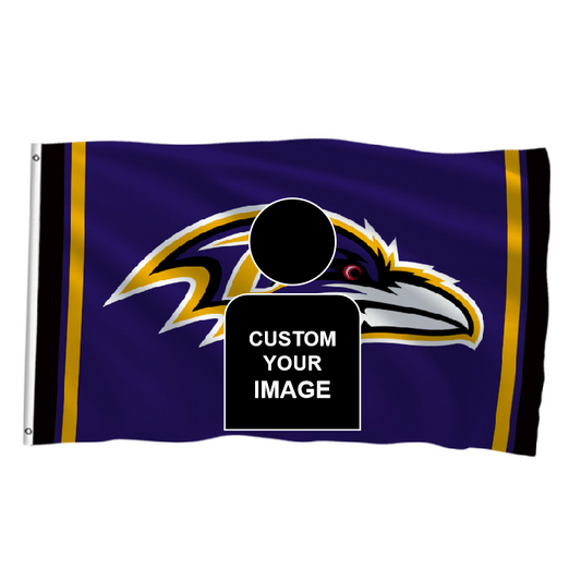 Baltimore Ravens Flag Custom Image