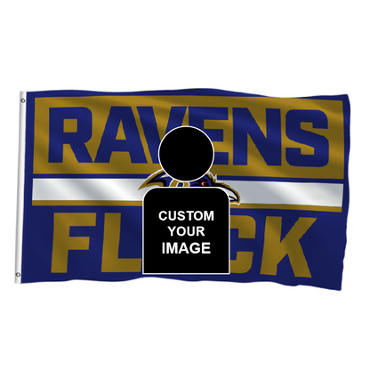 Baltimore Ravens Flag Custom Image