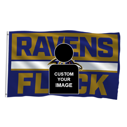 Baltimore Ravens Flag Custom Image