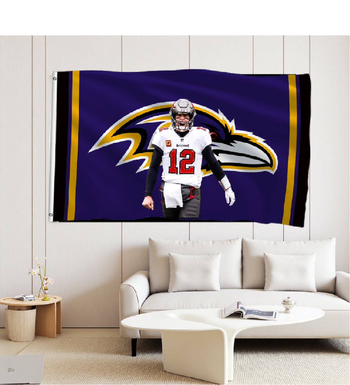 Baltimore Ravens Flag Custom Image