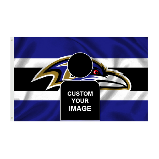 Baltimore Ravens Flag Custom Image