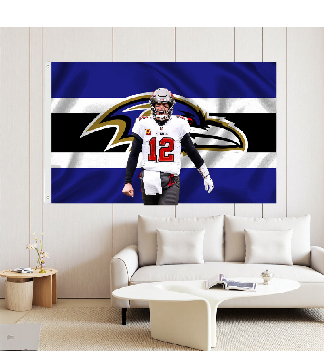 Baltimore Ravens Flag Custom Image