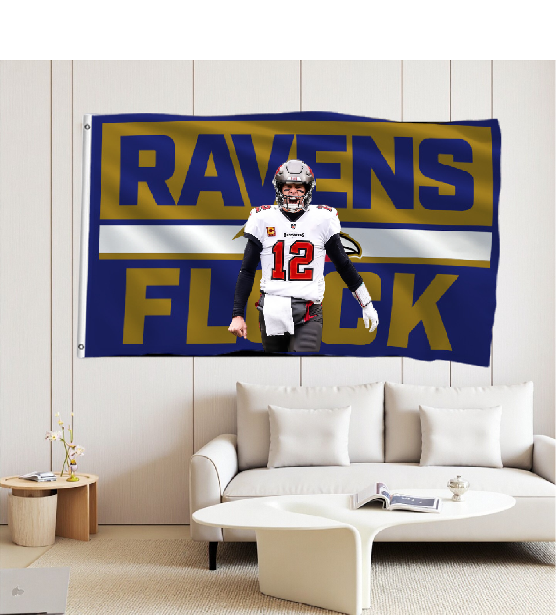 Baltimore Ravens Flag Custom Image