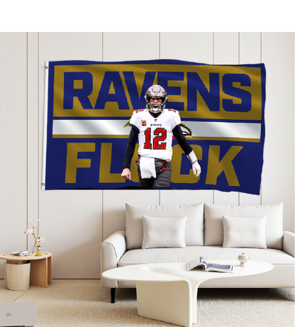 Baltimore Ravens Flag Custom Image