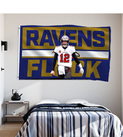 Baltimore Ravens Flag Custom Image