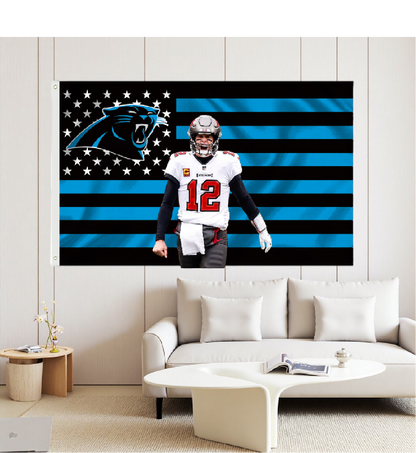 Carolina Panthers Flag Custom Image