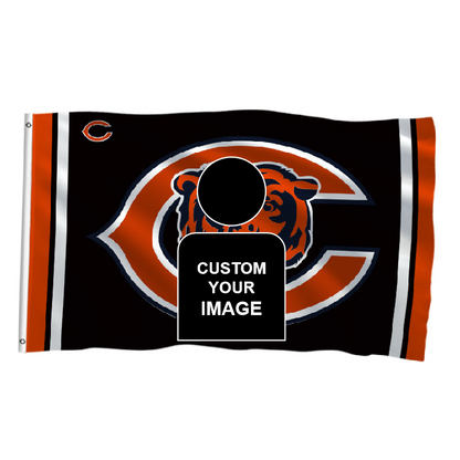 Chicago Bears Flag Custom Image