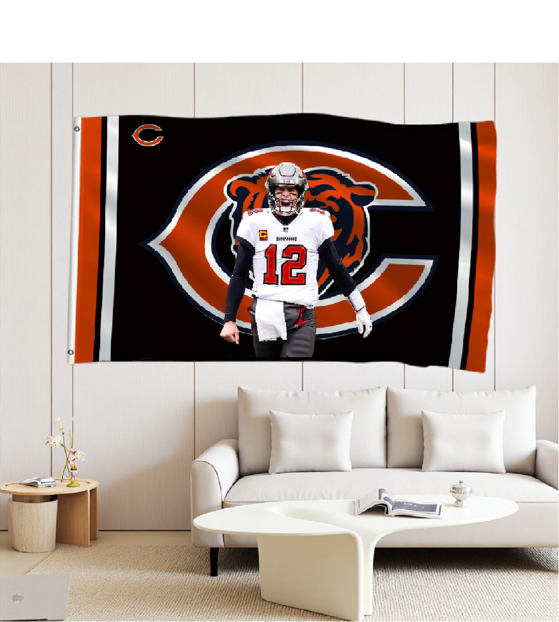 Chicago Bears Flag Custom Image