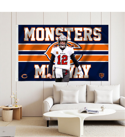 Chicago Bears Flag Custom Image