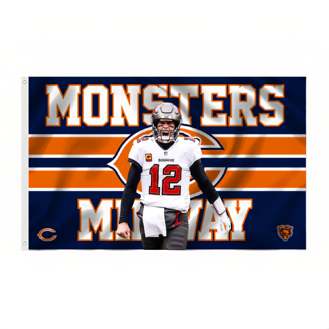 Chicago Bears Flag Custom Image
