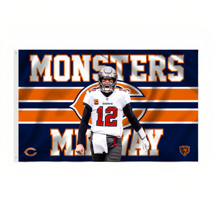 Chicago Bears Flag Custom Image
