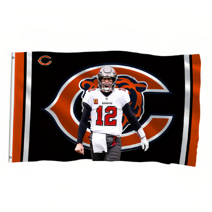 Chicago Bears Flag Custom Image