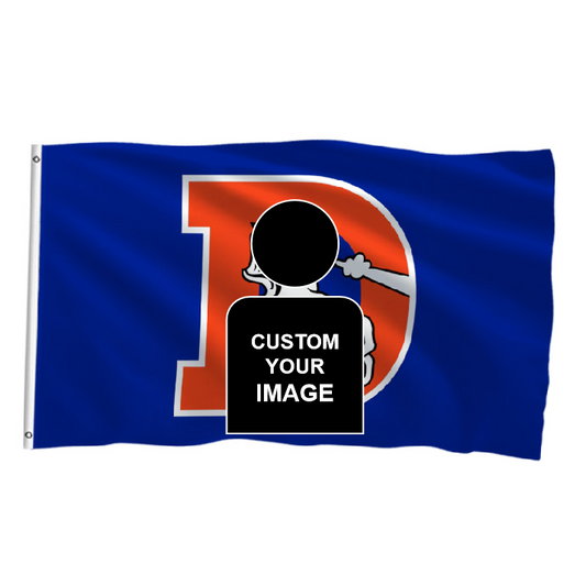 Denver Broncos Flag Custom Image