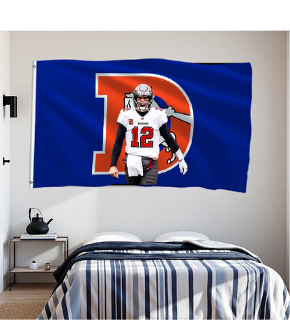 Denver Broncos Flag Custom Image