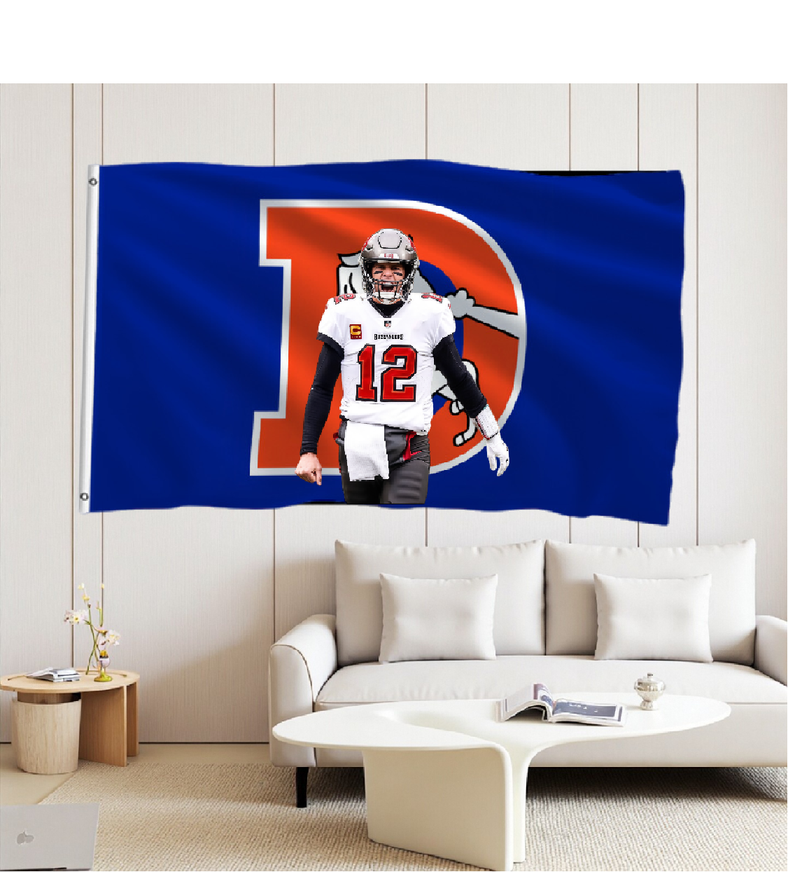 Denver Broncos Flag Custom Image