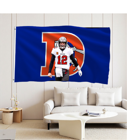 Denver Broncos Flag Custom Image